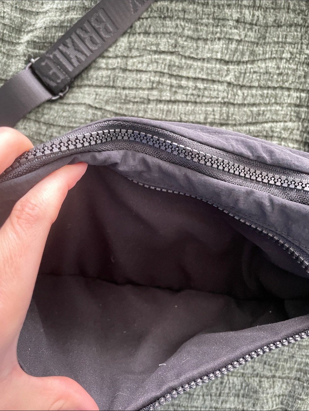 Brixley Onyx Crescent Crossbody Bag - Picture 7 of 11